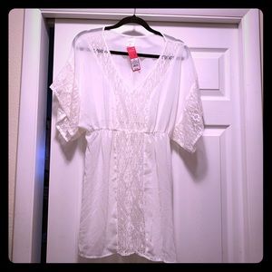 Off white swimsuit cover